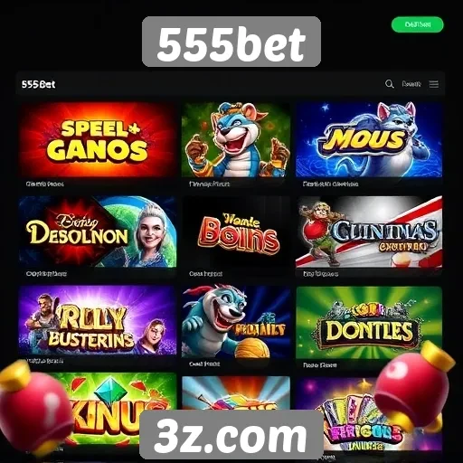 Visão geral das categorias de jogos em 555bet