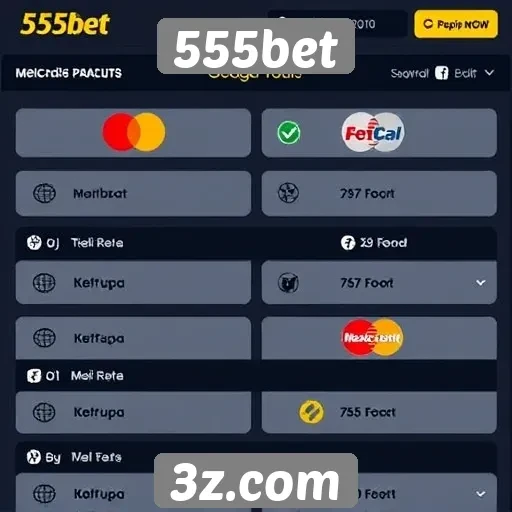 Métodos de pagamento disponíveis no 555bet