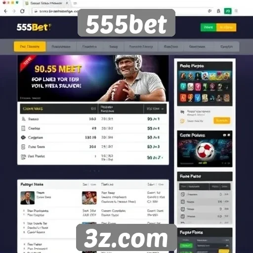 Análise da interface do usuário no site 555bet